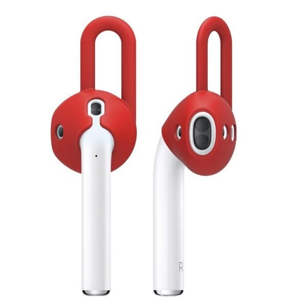 Антибактериални силиконови калъфчета за Apple Airpods и Apple Airpods 2 (червен) - Elago Airpods EarPads (4 броя)
