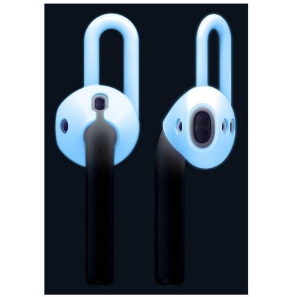 Антибактериални силиконови калъфчета за Apple Airpods и Apple Airpods 2 (фосфоресциращ) - Elago Airpods EarPads (4 броя)