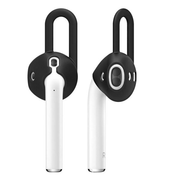 Антибактериални силиконови калъфчета за Apple Airpods и Apple Airpods 2 (черен) - Elago Airpods EarPads (4 броя)