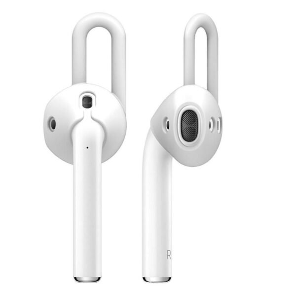 Антибактериални силиконови калъфчета за Apple Airpods и Apple Airpods 2 (бял) - Elago Airpods EarPads (4 броя)