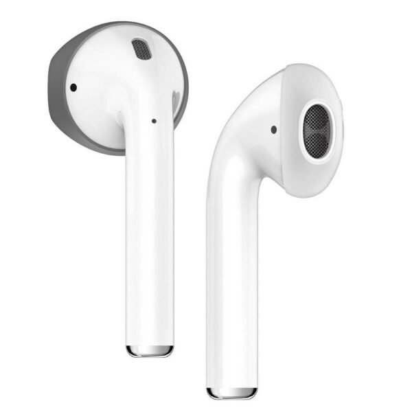 Антибактериални силиконови калъфчета за Apple Airpods и Apple Airpods 2 (бял) (4 броя) - Elago Airpods Secure Fit (бял)