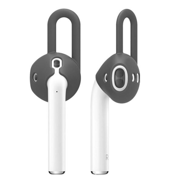 Антибактериални силиконови калъфчета за Apple Airpods и Apple Airpods 2 (сив) - Elago Airpods EarPads (4 броя)