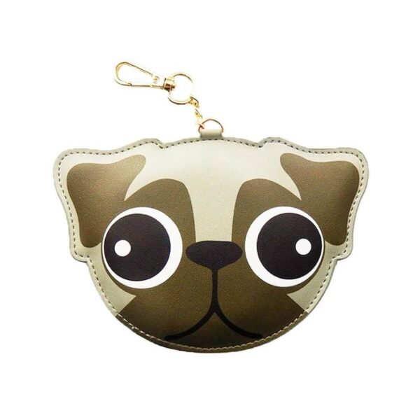 Компактна външна батерия с 1xUSB-A изход за мобилни устройства - 3D Dog Power Bank With Keyring 2200 mAh (сив)