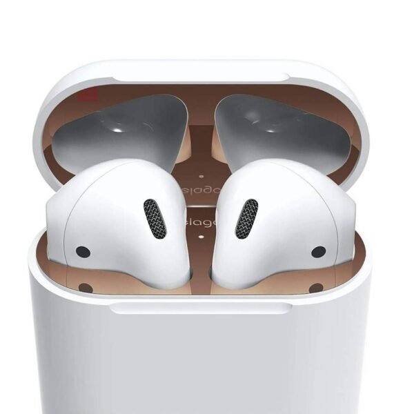 Комплект метални предпазители против прах за Apple AirPods - Elago AirPods Dust Guard (розово злато)