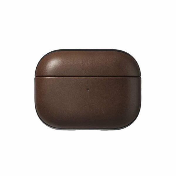 Кожен (естествена кожа) кейс за Apple Airpods Pro 2, AirPods Pro - Nomad Modern Leather Case (тъмнокафяв)