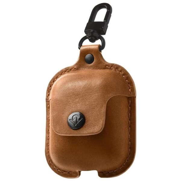 Кожен калъф (ествествена кожа) за Apple AirPods и Apple AirPods 2 - TwelveSouth AirSnap Leather Case (кафяв)