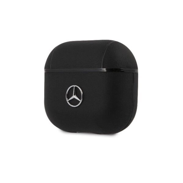 Кожен кейс (естествена кожа) за Apple Airpods 3 - Mercedes-Benz Signature Leather Case (черен)