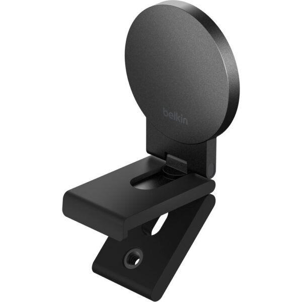 Магнитна поставка за прикрепяне на iPhone с MagSafe към iMac и Apple дисплеи - Belkin iPhone Mount with MagSafe for Mac Desktops and Displays (черен)