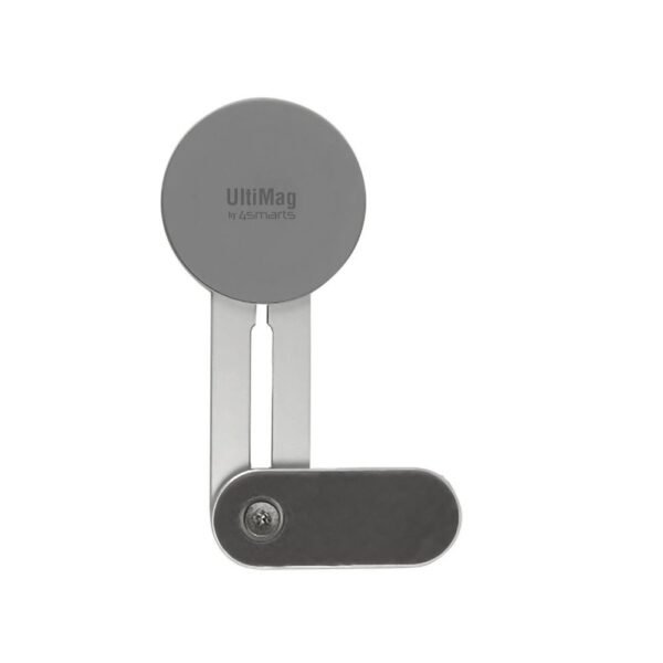 Магнитна поставка за прикрепяне на iPhone с MagSafe монитори и дисплеи - 4smarts UltiMag Screen Flip MagSafe Magnetic Mount (сребрист)