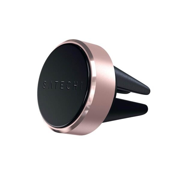 Магнитна поставка за радиатора на кола за смартфони - Satechi Magnet Vent Mount (розово злато)