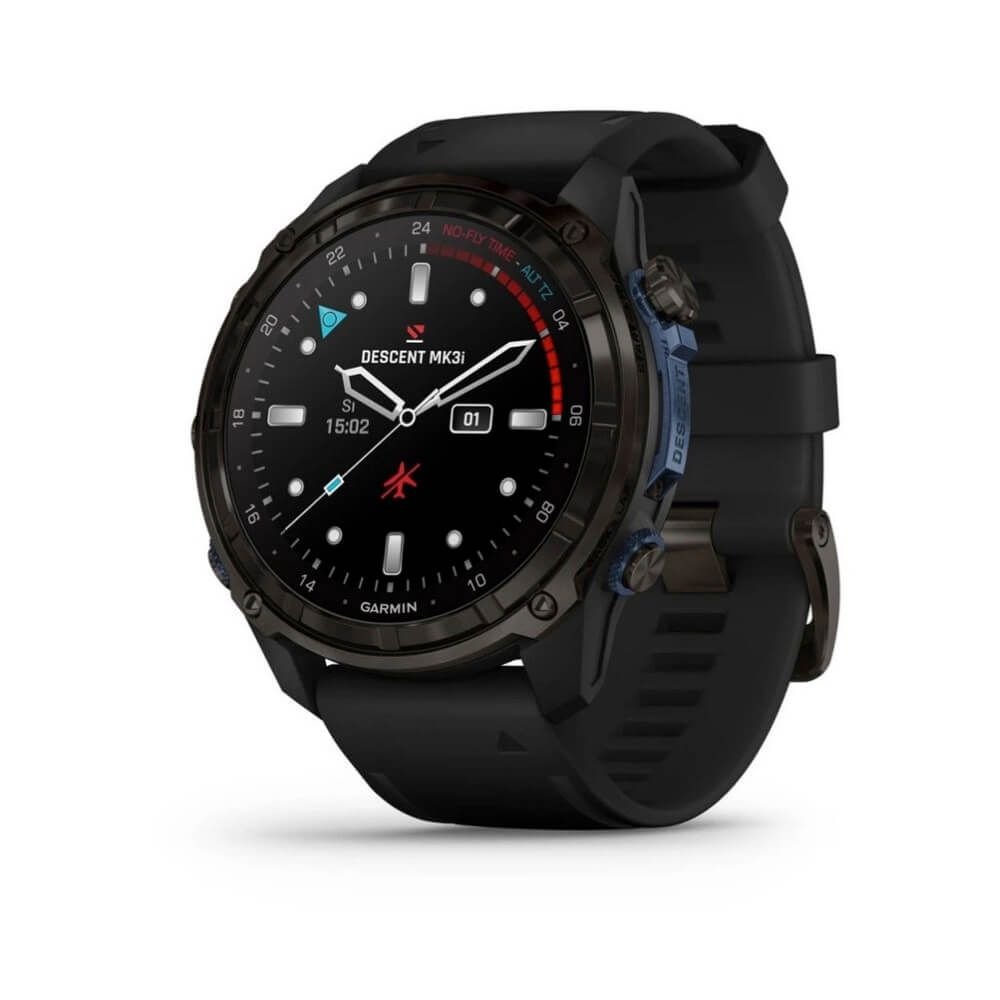 Мултиспорт GPS професионален часовник за гмуркане - Garmin Descent Mk3i Smartwatch 51mm (тъмносив със силиконова каишка)