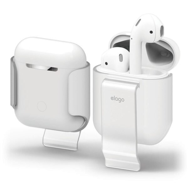 Полимерна щипка за оригиналния калъф на Apple Airpods - Elago Airpods Carrying Clip (прозрачен)
