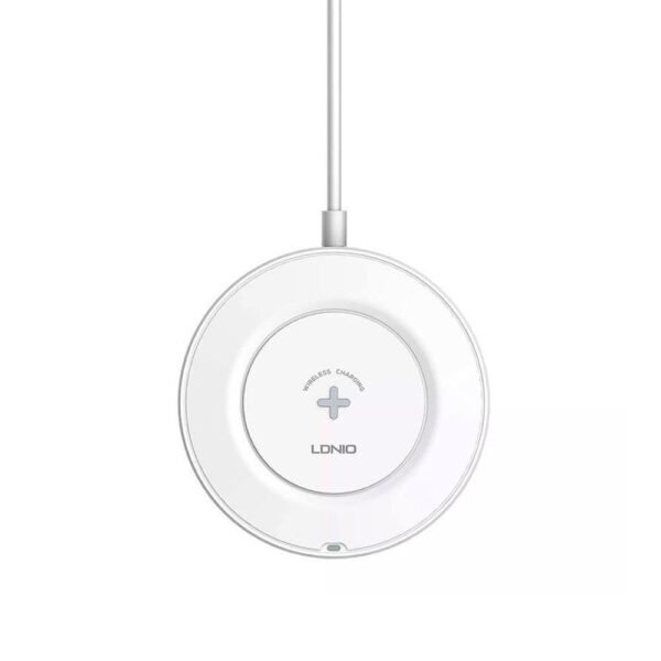Поставка (пад) с до 15W безжично захранване, USB-A и USB-C изходи за зареждане на мобилни устройства - LDNIO AW003 Wireless Desktop Charger 32W (бял)