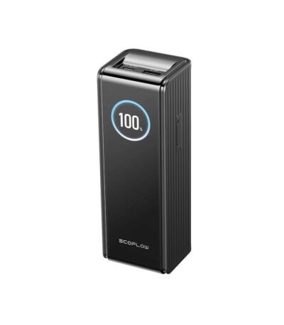 Преносима външна батерия с 2xUSB-C и 1xUSB-A изходи и технология за бързо зареждане - EcoFlow Rapid Power Bank 25000 mAh 170W (черен)