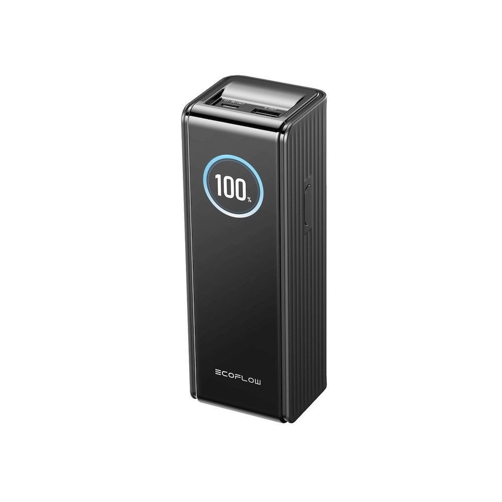 Преносима външна батерия с 2xUSB-C и 1xUSB-A изходи и технология за бързо зареждане - EcoFlow Rapid Power Bank 25000 mAh 170W (черен)
