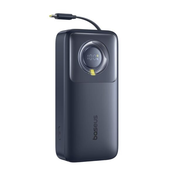 Преносима външна батерия вграден USB-C кабел и USB-C порт (черен) - Baseus Free2Pull Power Bank 20000 mAh 65W (P10073700123-00)