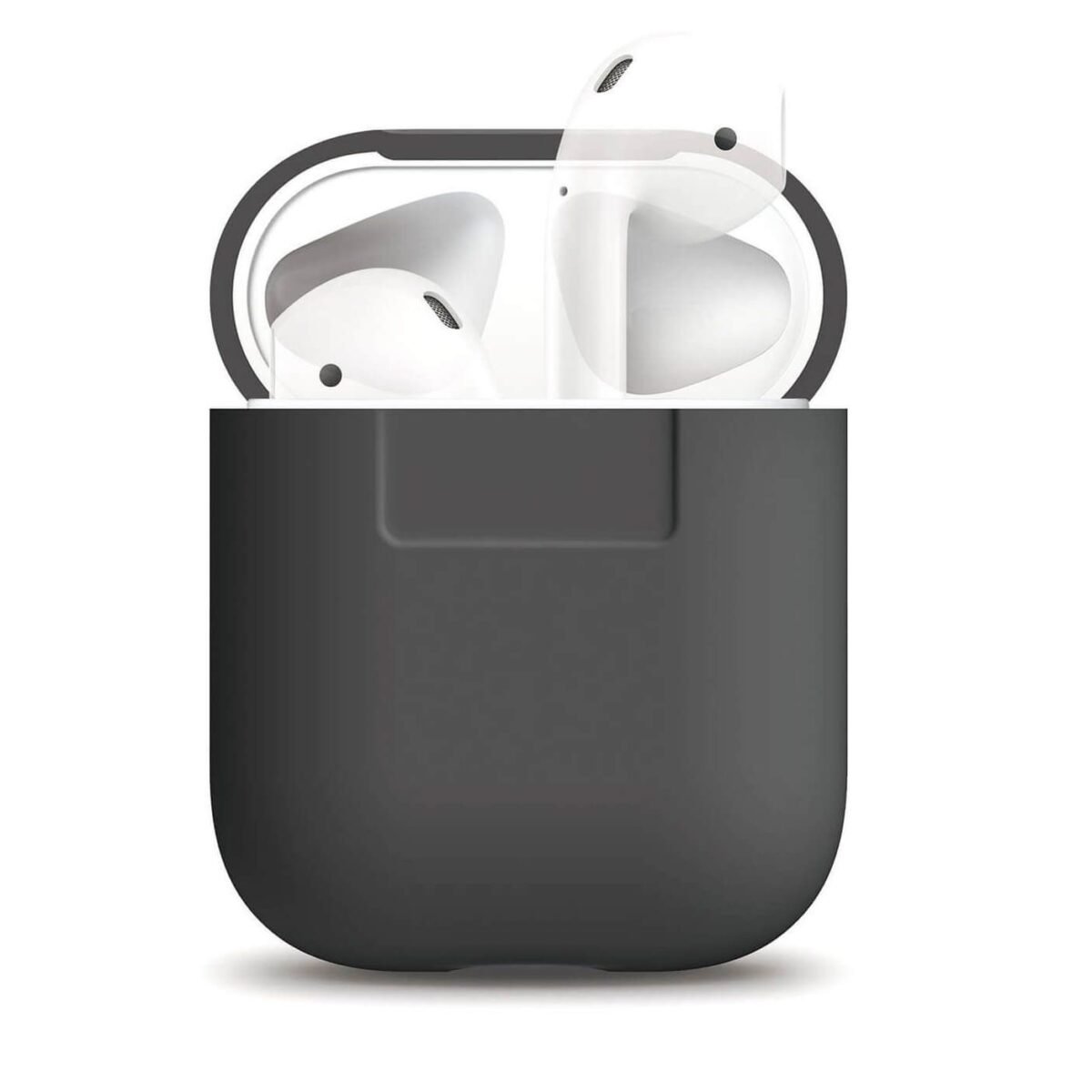 Силиконов калъф за Apple Airpods - Elago Airpods Silicone Case (тъмносив)