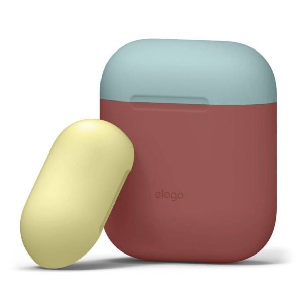Силиконов калъф за Apple Airpods - Elago Duo Silicone Case (червен)