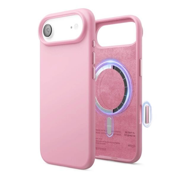 Силиконов (TPU) калъф с MagSafe за iPhone 17 Air - Elago Magnetic Soft Silicone Case (розов)