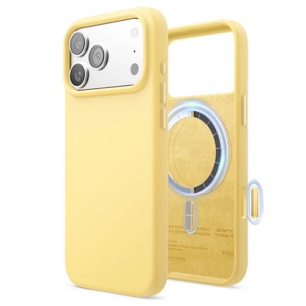 Силиконов (TPU) калъф с MagSafe за iPhone 17 Pro Max - Elago Magnetic Soft Silicone Case (жълт)