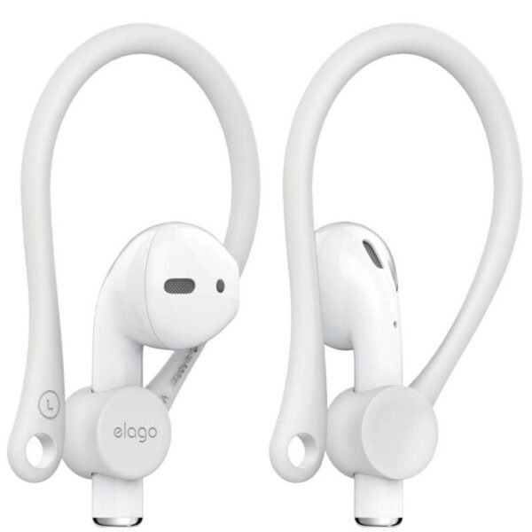 Силиконови кукички за Apple Airpods и Apple Airpods 2 - Elago AirPods EarHooks (бял)