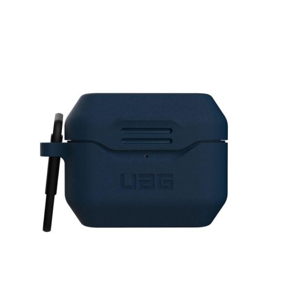 Удароустойчив силиконов калъф с карабинер за Apple Airpods Pro - Urban Armor Gear Standard Issue Silicone Case 001 (тъмносин)