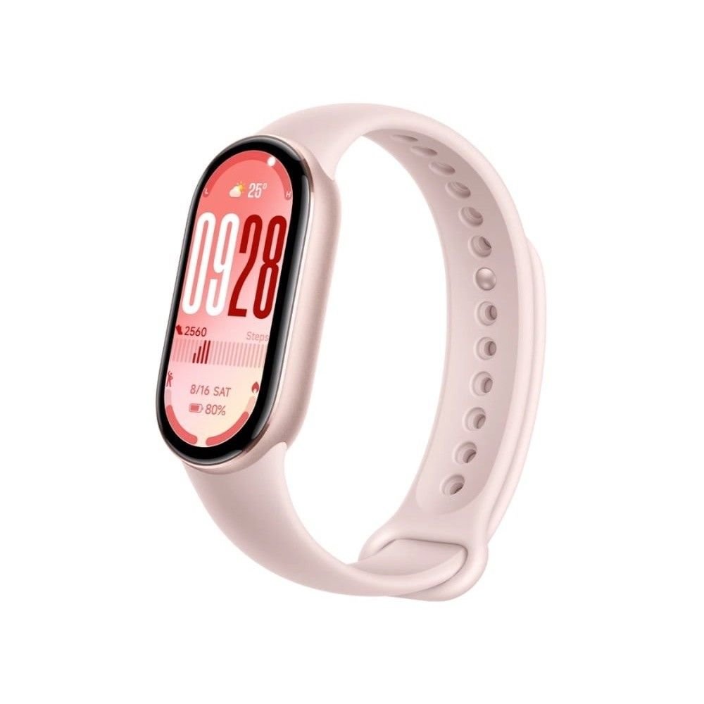 Умна гривна, следяща дневната и нощната ви активност за iOS и Android - Xiaomi Mi Smart Band 10 (розов)