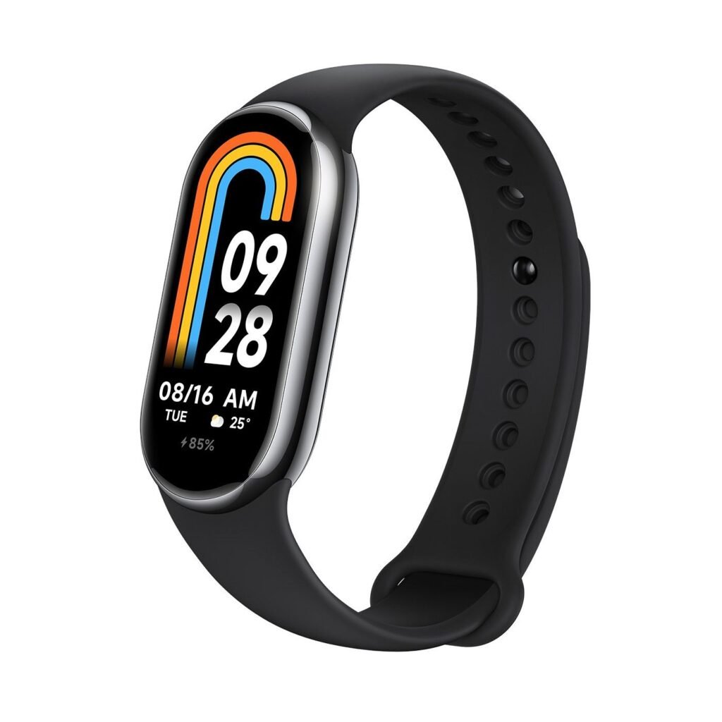 Умна гривна, следяща дневната и нощната ви активност за iOS и Android - Xiaomi Mi Smart Band 8 (черен)