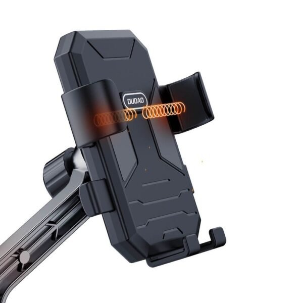 Универсална поставка за огледалото на мотоциклет за мобилни телефони - Dudao Electric Cycle Motorcycle Phone Holder F7C Plus (черен)