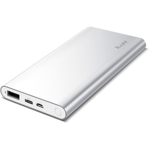Външна батерия 10 000mAh с USB-C изход и USB изход за смартфони и таблети - iLuv myPower USB-C 10000