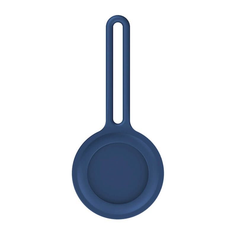 Силиконова каишка за Apple AirTag - Sdesign AirTag Silicone Bag Loop (тъмносин)