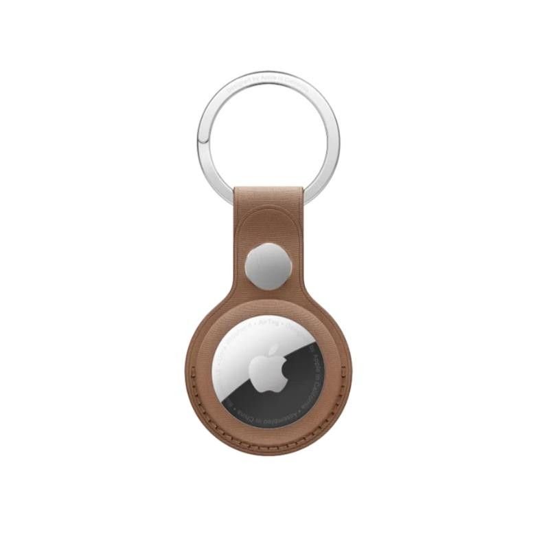 Стилен оригинален ключодържател за Apple AirTag (кафяв) - Apple AirTag FineWoven Key Ring (bulk)