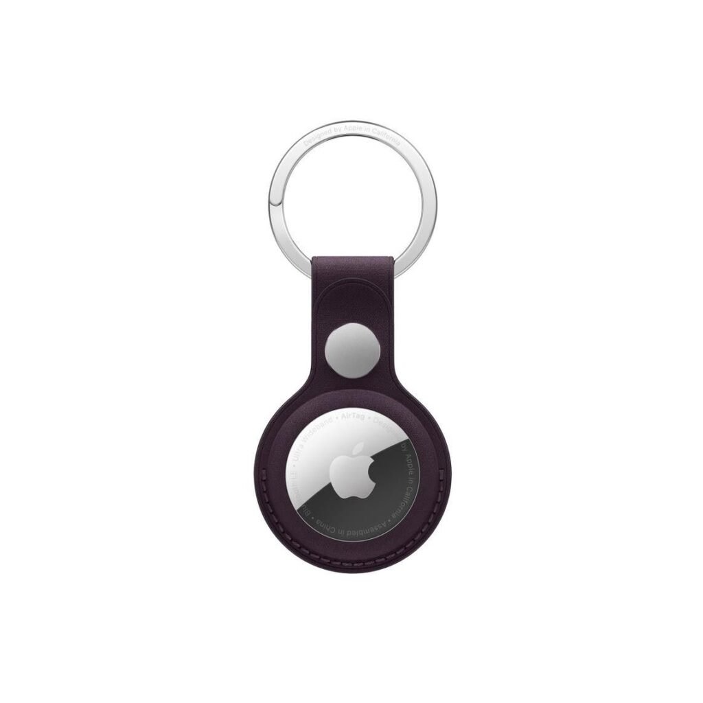 Стилен оригинален ключодържател за Apple AirTag (лилав) - Apple AirTag FineWoven Key Ring (bulk)