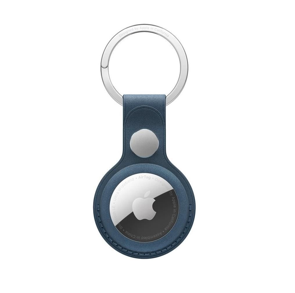 Стилен оригинален ключодържател за Apple AirTag (син) - Apple AirTag FineWoven Key Ring (bulk)