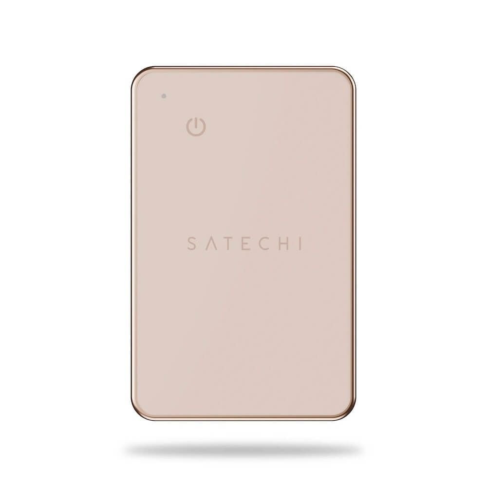 Устройство за намиране на изгубени вещи чрез FindMy - Satechi FindAll Card Location Finder (розов)
